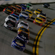 Chase Elliott won the first Can-Am Duel on Thursday night, giving him the points lead. Denny Hamlin won the next, so the two are tied for the top spot at 10 apiece. Photo credit: Brian Lawdermilk/Stringer/Getty Images